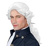 W WIDMANN MILANO Party Fashion - Perücke Duke Donatien, Kunsthaar, Zopf, Barock, Adel