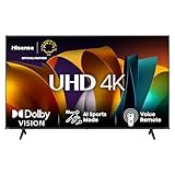 Hisense 55E6NT 139cm (55 Zoll) Fernseher, 4K UHD Smart TV, Precision Colour, HDR, Dolby Vision, 60Hz, Triple Tuner DVB-C/S/S2/T/T2, WiFi, HDMI 2.1, Bluetooth, Alexa Built-in, Schwarz, [2024]