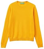 United Colors of Benetton Damen Maglia G/C M/L 1002d1k01 Pullover, gelb, M