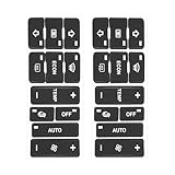 VGOL 2 Set Auto-Klimaanlagenknopf-Reparaturaufkleber Kompatibel mit Audi A2/A3 8L Auto-Lenkradknopf-Reparaturaufkleber Aufkleber Druckknopf Modifiziertes Zubehör Innenraum