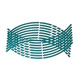 QOHFLD Motorrad Reifen Aufkleber Anzug Film Rad Reflektierender Streifen wasserdichte dekorative Abziehbilder Sticke, Für Suzuki Bandit 1200 Bandit 600