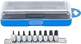 BGS 2355 | Bit-Einsatz-Satz | 6,3 mm (1/4") | TS-Profil (für Torx Plus) mit Bohrung | 9-tlg.