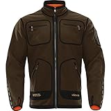 Härkila | Kamko fleece | Professionelle Jagd Kleidung & Jagd Zubehör für Herren & Damen | Skandinavische Qualität Made to Last | Hunting green/Orange blaze, XL