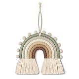 Woven Regenbogen Wandbehang Für Kinderschlafsaal Raum Dekoration Partei Versorgungs， Dekorieren Sie Den Handgewebten Regenbogenanhänger Im Nordischen Stil.
