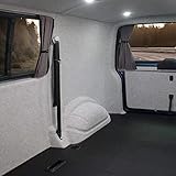 KARAT Filzstoff - Bastelfilz - Bespannstoff Kfz Filz Stoff für Auto Innenraumverkleidung Bezugsstoff Meterware Nadelfilz Camper ausbau Wohnmobil Filz Auto Innenausbau Superflex Hellgrau 200 x 250 cm