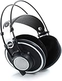AKG K702 Open-Back Over-Ear Premium Studio-Kopfhörer, Klang in Referenzqualität, luftiges und weiträumiges Klangbild, präzise Verarbeitung - Schwarz und Silber