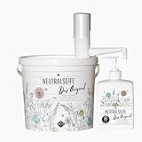 HAKAWERK, Neutralseife - Das Original, Allzweckreiniger, 5 kg Eimer mit Dosierpumpe und Spender, Start-Set