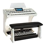 WERSI OAX700 Elektronische Orgel, Perlmutt Weiß, 61 und 76 Tasten, 25-Tastenpedal, 13.3'' Touch-Display, Flexibles Finish, Klassische Musik und Unterhaltungsmusik geeignet, Kompatibel mit VOCALIS