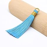 5 Stück Fransen Ohr DIY Eisseide Polyester Kleidung Zubehör Auto Anhänger hängende Ohr für Ohrringe Zubehör Dekoration Quaste China VB