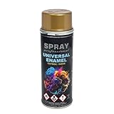 VE-INDUSTRIES Lackspray nach RAL Spraydose 400ml Buntlack für Holz, Metall (Gold metallic)