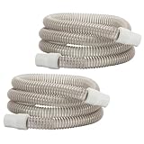 NIdreamCE CPAP Schlauch 180cm Universalschlauch mit Standard 22 mm Gummiverbindern für CPAP-/BIPAP-Therapie，Atemgerät Schlauch Kunststoff Beatmungsgerät Zubehör
