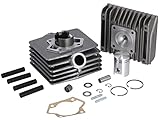 Set: 50ccm Zylinder, kugelpoliert, komplett mit Ø38mm-Kolben und Zylinderkopf, 60 km/h - für S51, KR51/2, SR50