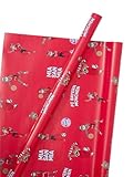 FC Bayern München | Geschenkpapier Maskottchen 2er Set| Kinder Rot