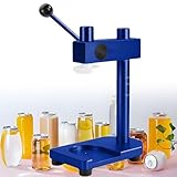 Blechdosenverschließmaschine, Handwerkzeug zum Verschließen von Gläsern, Verschließwerkzeug zum Verschließen von Gläsern mit anhebbarem Schaft und fester Basis, Höhe 3–17 cm & Durchmesser 51 mm Blue