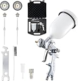 BenBow Lackierpistole Set PK60 HVLP 1,4 mm + 1,8 mm Düse + 600 ml Lackbehälter + Koffer – ideal für Autolackierung Industrielacke Heimwerker – hochwertige Sprühqualität – Druckluft-Spritzpistole