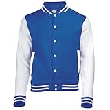 AWDis College-Jacke, unisex, blau L