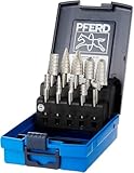 PFERD HSS-Frässtift-Set, 10-teilig, Zahnung 3, Schaft-ø 6 mm, 22900813 – für die Zerspanung von Stahl, Stahlguss und Gusseisen