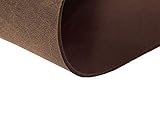 Hund natürlich Lederzuschnitt Rindsleder 3,5mm Fettleder Dickleder Farbe und Größe wählbar (20cm x 20cm, braun)