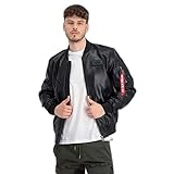 Alpha Industries Herren MA-1 VF Vegan Leather Lederjacke, Black, L