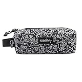 Grupo Erik Mäppchen Keith Haring 1 Fach - Stift Etui Schule - Federmäppchen Mädchen Schlampermäppchen Jungen Federtasche - Offizieller Fanartikel, Schwarz
