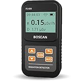 Vindor Geigerzähler – Dosimeter Strahlungsdetektor zur Messung von Radioaktivität, Röntgenerkennung, Deutsche Bedienung, schwarz