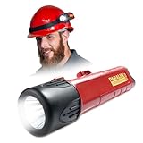 PARAT PARALUX PX0 | ATEX Helmleuchte mit 120 Lumen & 150 m Reichweite | EX-geschützte LED Sicherheitsleuchte Zone 0/21 | Wasserdichte Einhand-Taschenlampe aus Polycarbonat