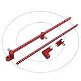 Anreißgerät für Holzbearbeitung, 300 mm, Aluminiumlegierung, Anreißlehre, Aluminium-Kompass, Anreißlehre, Mittelfinder, Holzbearbeitung, Fixpunkt, Kreislinienmarkierungslehre