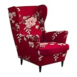 CHNSHOME Sesselhusse Ohrensessel Bezüge für Sessel Bezug für einen Ohrensessel 2 Stück ohrensessel sesselhusse
