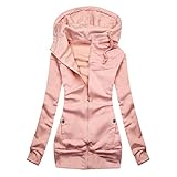 Lange Daunenjacke Damen,Jeansweste KurzmäNtel Damen Tweedmantel Iq Studio Daunenmantel Persianer Mantel Langer Damenmantel Regenjacken/MäNtel Blazer Damen Dunkel (Rosa-c, 3XL)