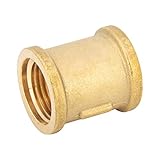 1" Muffe I Messing I Doppelmuffe I Verbindungsstück I Fitting I BSP I 2x Innengewinde I IG x IG