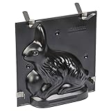 Original Kaiser 3D Backform Osterhase 0,5l, Backform Hase , Kuchenform für Ostern, Motivbackform mit Befestigungsklammern, antihaftbeschichtet, auslaufsicher, 1 - Pack, Schwarz