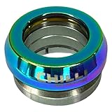 Chilli Pro Stunt-Scooter I BMX I auch für Reaper IHC Spider I Full Intergrated 1-1/8" Steuersatz I Tret Roller I Headset I Kugelager Tall Rainbow Neochrome