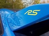 Focus RS MK3 3D Gel-Embleme Inlays für den Heckspoiler (Schwarz)