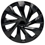 Trimak Radkappen 14 Zoll Radzierblenden 4er Set Schwarz ABS Kunststoff schlagfest und hochwertigem