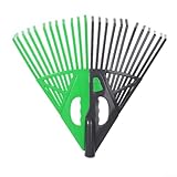 Großer fächerförmiger Rasenrechen für eine effektive Laub- und Grassammlung in Ihrem Garten