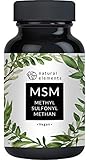 MSM Kapseln - 365 vegane Kapseln - Laborgeprüfte 1600mg Methylsulfonylmethan (MSM) Pulver pro Tagesdosis - Ohne Magnesiumstearat, hochdosiert und in Deutschland produziert