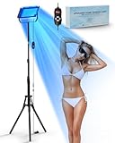 Jitesy Solarium für Zuhause,50w Bräunungslampe für Gesicht und Körper,2 Modi-konstant+pulsierend,5 Helligkeitsstufen,Gesichtsbräunung Tageslicht für zu Hause