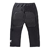 Gepolsterte Ruder- und Paddelhose für Damen mit Anti-Rutsch-Pad - Capri-Länge - für Ruder, Drachenboot und Kajakhosen Kleidung, Schwarz, M