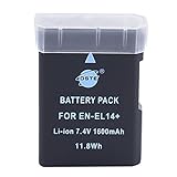 DSTE EN-EL14 Rechargeable Li-ion Battery for Nikon Coolpix P7000, Coolpix P7100, Coolpix P7700, Df, D3100, D3200, D5100, D5200, D5300