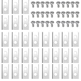 GARLLEN 30x Titan Messer Klingen Set Mähroboter Ersatzmesser Edelstahl sus420j2 Für Worx Landroid WG754E，WG791E.1, WG794E, WG793E.1, WG795E, WG796E, WG791E, WG793E, WR-110-MI, mit 30x Schrauben