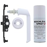 Schüco Reparaturset für Kunstsofffenster inkl. Kammergetriebe mit FBS, Rosette