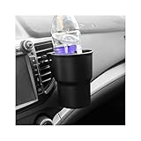 CGEAMDY Multifunktions-Becherhalter Für Das Auto, Türmontage Auto Getränkehalter, Universal-Kaffeetrinkflaschenhalter Hängende Auto-Luftauslässe Für Flaschen(Schwarz)