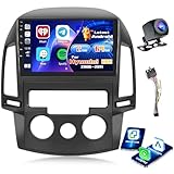 Inefala Radio für Hyundai i30 2006-2011 Android 15 2+64G mit Wireless CarPlay Android Auto, 9 Zoll Bildschirm mit EQ 26UI FM RDS GPS Bluetooth WiFi SWC AHD Rückfahrkamera