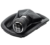 L & P Car Design L&P A257-2 Schaltsack Schaltmanschette Schwarz Schaltknauf 6 Gang kompatibel mit VW Passat 3B 3BG B5 2000-2005 Rahmen Komplettset 12mm Knauf Plug Play Ersatzteil für 3B0711113