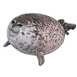 JazRvr 1 Stück Robbe Kuscheltier, Seal Plush, Weiches Stofftier Für Kinder, Schlafbegleiter, Reisekissen, Geschenkidee