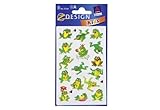 Avery Zweckform ZDesign 53168, Kinder Sticker Frösche 3 Bogen 3