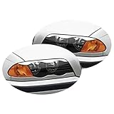 Akhan SBLE461 - Scheinwerferblenden Set Böser Blick geeignet für BMW E46