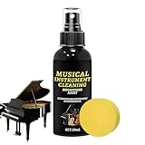 Klavier Reiniger,Reinigungsmittel Glanz Politur - 100ml Klavier Reinigungsset Sprühflüssigkeit | Für Klassenzimmer Bühne Musikunterricht Heimstudio Tägliches Üben Flöte Posaune