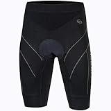 BRUBECK Herren Fahrradhose schwarz I Cycling Hose kurz I Radhose gepolstert I Radlerhose MTB mit Sitzpolster I Gr. L, LB00120