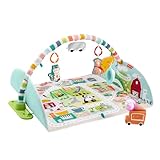 Fisher-Price GRV42 - Jumbo Abenteuer Spieldecke mit Musik, Lichtern und Fahrzeugen, Babyspielzeug für Babys und Kleinkinder ab der Geburt